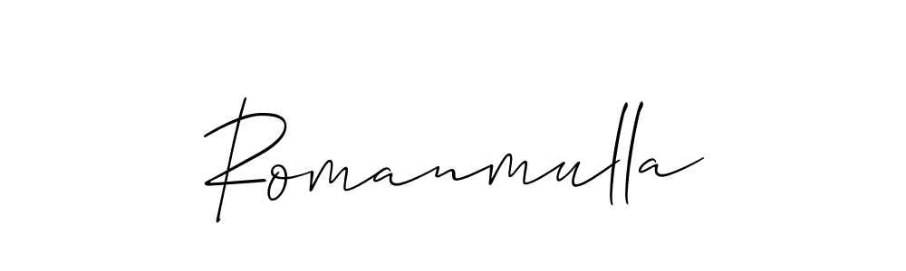 You can use this online signature creator to create a handwritten signature for the name Romanmulla. This is the best online autograph maker. Romanmulla signature style 2 images and pictures png