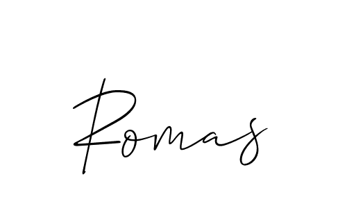 Make a beautiful signature design for name Romas. Use this online signature maker to create a handwritten signature for free. Romas signature style 2 images and pictures png