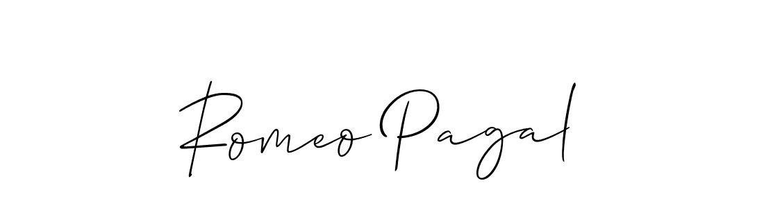 Make a beautiful signature design for name Romeo Pagal. Use this online signature maker to create a handwritten signature for free. Romeo Pagal signature style 2 images and pictures png