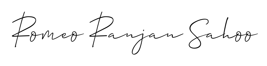 A modern signature idea for name Romeo Ranjan Sahoo using Allison_Script font. Clean strokes and elegant curves make it stand out instantly. Romeo Ranjan Sahoo signature style 2 images and pictures png