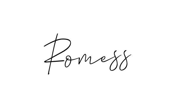 Romess stylish signature style. Best Handwritten Sign (Allison_Script) for my name. Handwritten Signature Collection Ideas for my name Romess. Romess signature style 2 images and pictures png