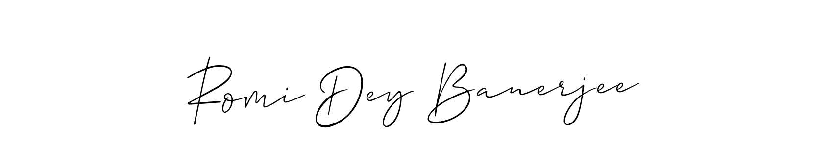 You can use this online signature creator to create a handwritten signature for the name Romi Dey Banerjee. This is the best online autograph maker. Romi Dey Banerjee signature style 2 images and pictures png