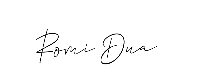 This is the best signature style for the Romi Dua name. Also you like these signature font (Allison_Script). Mix name signature. Romi Dua signature style 2 images and pictures png