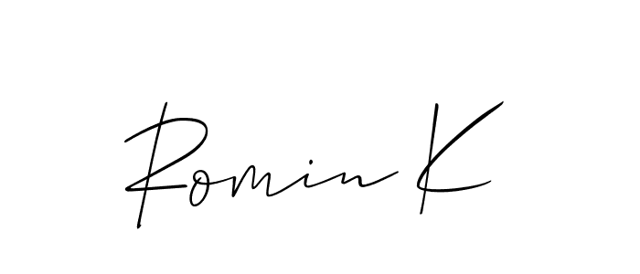 Here are the top 10 professional signature styles for the name Romin K. These are the best autograph styles you can use for your name. Romin K signature style 2 images and pictures png