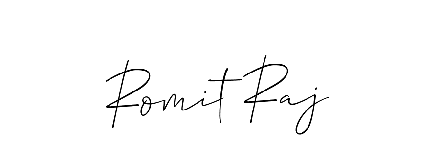 How to Draw Romit Raj signature style? Allison_Script is a latest design signature styles for name Romit Raj. Romit Raj signature style 2 images and pictures png