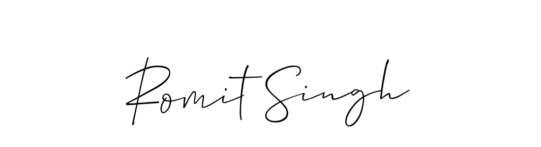 Similarly Allison_Script is the best handwritten signature design. Signature creator online .You can use it as an online autograph creator for name Romit Singh. Romit Singh signature style 2 images and pictures png