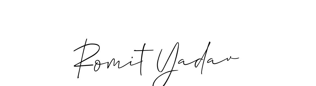 Best and Professional Signature Style for Romit Yadav. Allison_Script Best Signature Style Collection. Romit Yadav signature style 2 images and pictures png