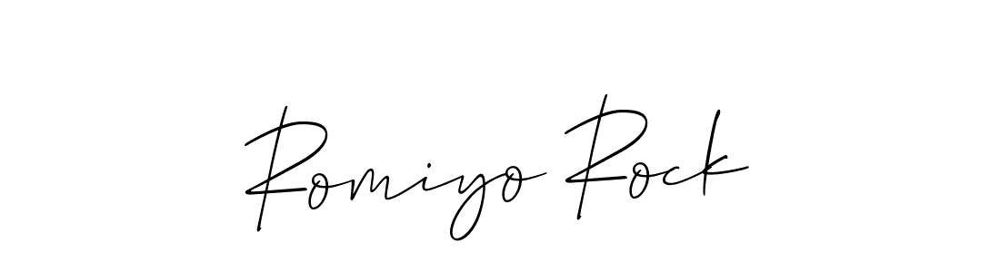 Make a beautiful signature design for name Romiyo Rock. Use this online signature maker to create a handwritten signature for free. Romiyo Rock signature style 2 images and pictures png