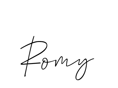 Best and Professional Signature Style for Romy. Allison_Script Best Signature Style Collection. Romy signature style 2 images and pictures png