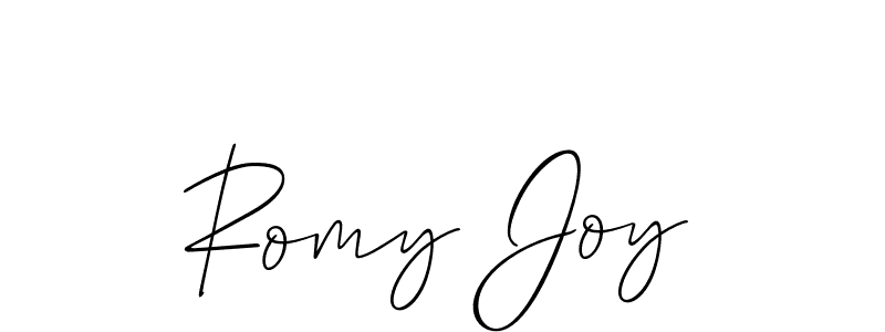 How to make Romy Joy signature? Allison_Script is a professional autograph style. Create handwritten signature for Romy Joy name. Romy Joy signature style 2 images and pictures png