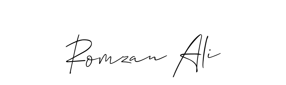 Allison_Script is a professional signature style that is perfect for those who want to add a touch of class to their signature. It is also a great choice for those who want to make their signature more unique. Get Romzan Ali name to fancy signature for free. Romzan Ali signature style 2 images and pictures png