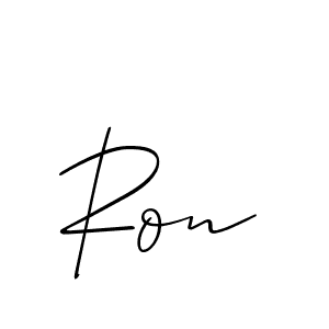 How to make Ron signature? Allison_Script is a professional autograph style. Create handwritten signature for Ron name. Ron signature style 2 images and pictures png