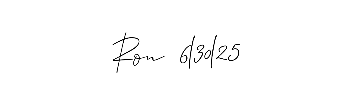 This is the best signature style for the Ron  6l30l25 name. Also you like these signature font (Allison_Script). Mix name signature. Ron  6l30l25 signature style 2 images and pictures png