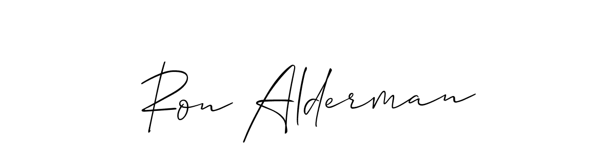 How to Draw Ron Alderman signature style? Allison_Script is a latest design signature styles for name Ron Alderman. Ron Alderman signature style 2 images and pictures png