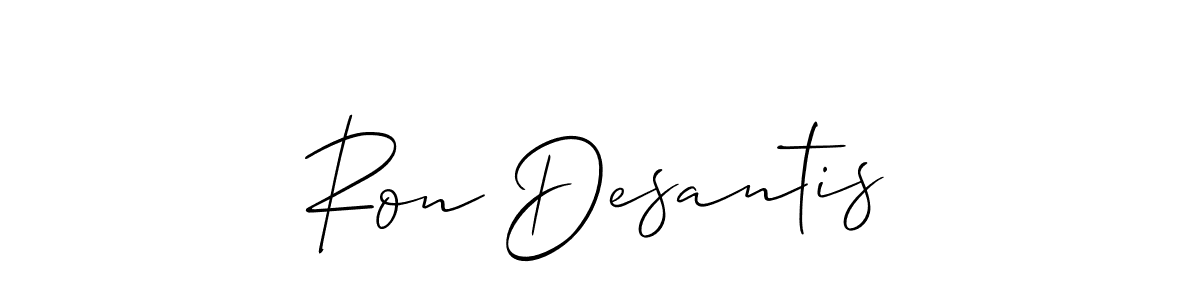 Design your own signature with our free online signature maker. With this signature software, you can create a handwritten (Allison_Script) signature for name Ron Desantis. Ron Desantis signature style 2 images and pictures png