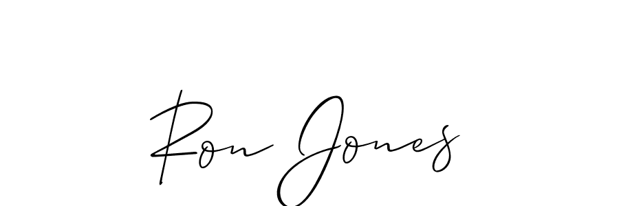 Design your own signature with our free online signature maker. With this signature software, you can create a handwritten (Allison_Script) signature for name Ron Jones. Ron Jones signature style 2 images and pictures png