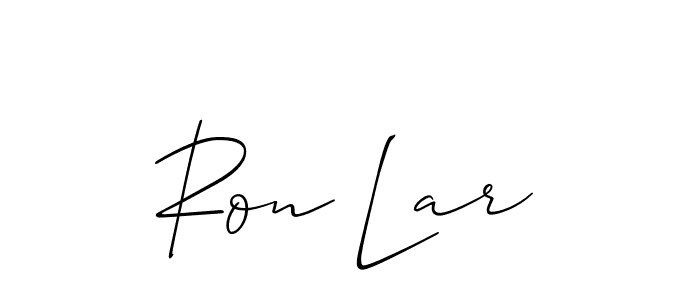 if you are searching for the best signature style for your name Ron Lar. so please give up your signature search. here we have designed multiple signature styles  using Allison_Script. Ron Lar signature style 2 images and pictures png