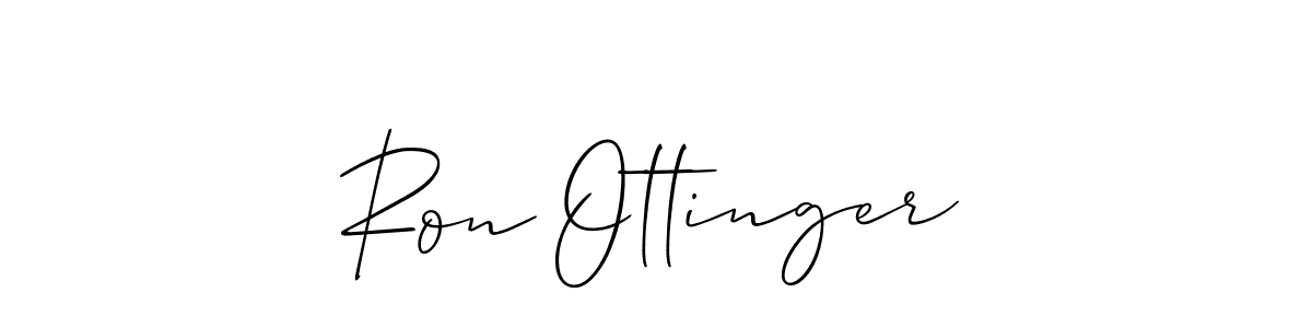 Create a beautiful signature design for name Ron Ottinger. With this signature (Allison_Script) fonts, you can make a handwritten signature for free. Ron Ottinger signature style 2 images and pictures png