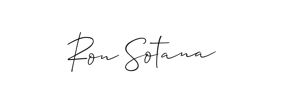 How to Draw Ron Sotana signature style? Allison_Script is a latest design signature styles for name Ron Sotana. Ron Sotana signature style 2 images and pictures png