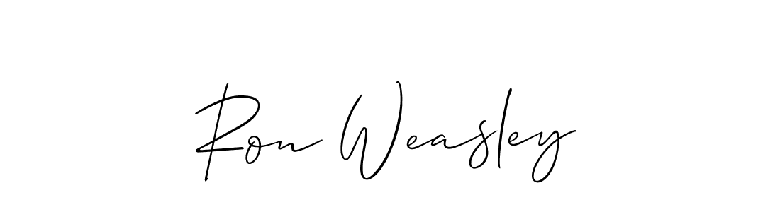 Create a beautiful signature design for name Ron Weasley. With this signature (Allison_Script) fonts, you can make a handwritten signature for free. Ron Weasley signature style 2 images and pictures png