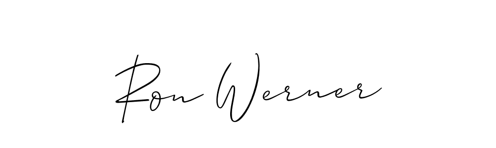 Make a short Ron Werner signature style. Manage your documents anywhere anytime using Allison_Script. Create and add eSignatures, submit forms, share and send files easily. Ron Werner signature style 2 images and pictures png