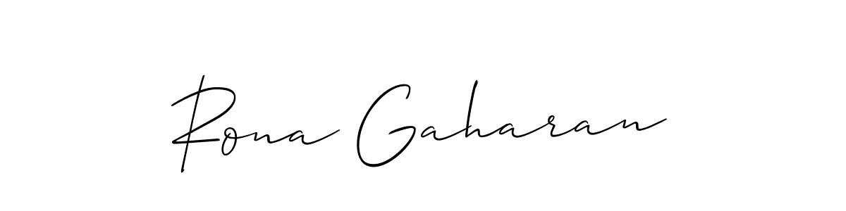 if you are searching for the best signature style for your name Rona Gaharan. so please give up your signature search. here we have designed multiple signature styles  using Allison_Script. Rona Gaharan signature style 2 images and pictures png