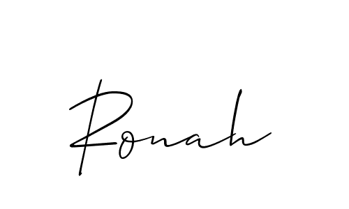 Create a beautiful signature design for name Ronah. With this signature (Allison_Script) fonts, you can make a handwritten signature for free. Ronah signature style 2 images and pictures png