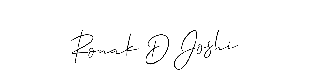Also You can easily find your signature by using the search form. We will create Ronak D Joshi name handwritten signature images for you free of cost using Allison_Script sign style. Ronak D Joshi signature style 2 images and pictures png