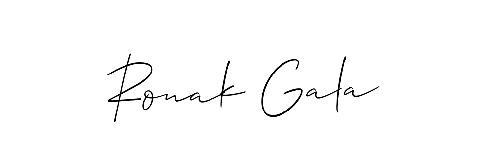 Make a beautiful signature design for name Ronak Gala. Use this online signature maker to create a handwritten signature for free. Ronak Gala signature style 2 images and pictures png