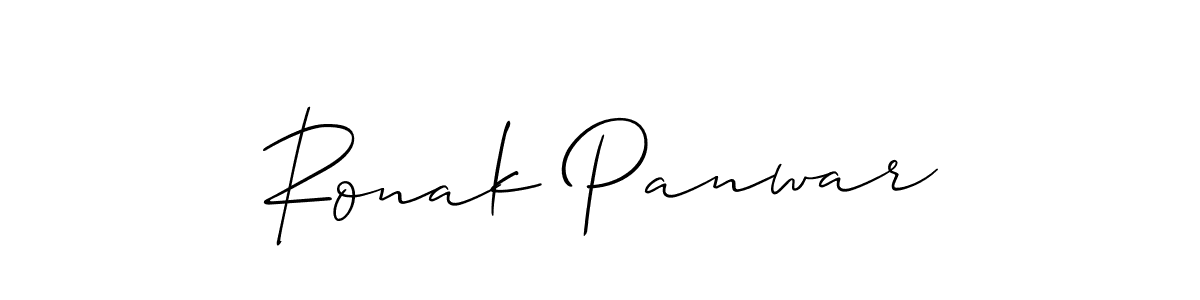 Also You can easily find your signature by using the search form. We will create Ronak Panwar name handwritten signature images for you free of cost using Allison_Script sign style. Ronak Panwar signature style 2 images and pictures png