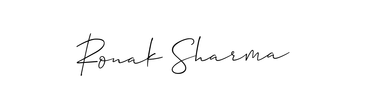 Best and Professional Signature Style for Ronak Sharma. Allison_Script Best Signature Style Collection. Ronak Sharma signature style 2 images and pictures png