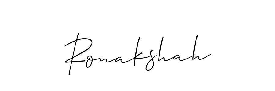 Make a beautiful signature design for name Ronakshah. With this signature (Allison_Script) style, you can create a handwritten signature for free. Ronakshah signature style 2 images and pictures png