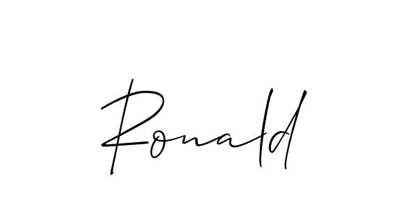 Best and Professional Signature Style for Ronald. Allison_Script Best Signature Style Collection. Ronald signature style 2 images and pictures png