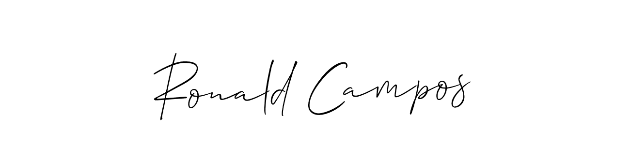 Also we have Ronald Campos name is the best signature style. Create professional handwritten signature collection using Allison_Script autograph style. Ronald Campos signature style 2 images and pictures png