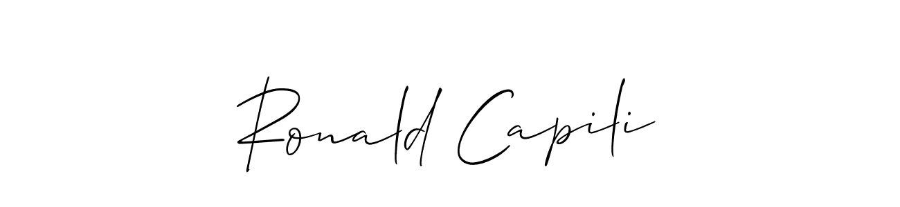 Here are the top 10 professional signature styles for the name Ronald Capili. These are the best autograph styles you can use for your name. Ronald Capili signature style 2 images and pictures png