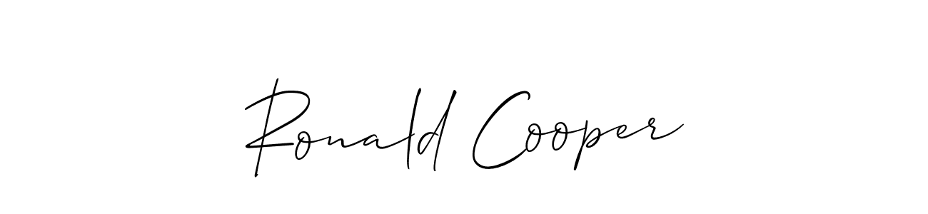 Ronald Cooper stylish signature style. Best Handwritten Sign (Allison_Script) for my name. Handwritten Signature Collection Ideas for my name Ronald Cooper. Ronald Cooper signature style 2 images and pictures png