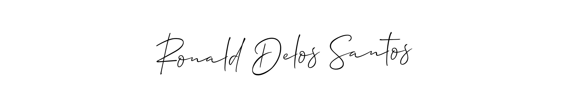 Also we have Ronald Delos Santos name is the best signature style. Create professional handwritten signature collection using Allison_Script autograph style. Ronald Delos Santos signature style 2 images and pictures png