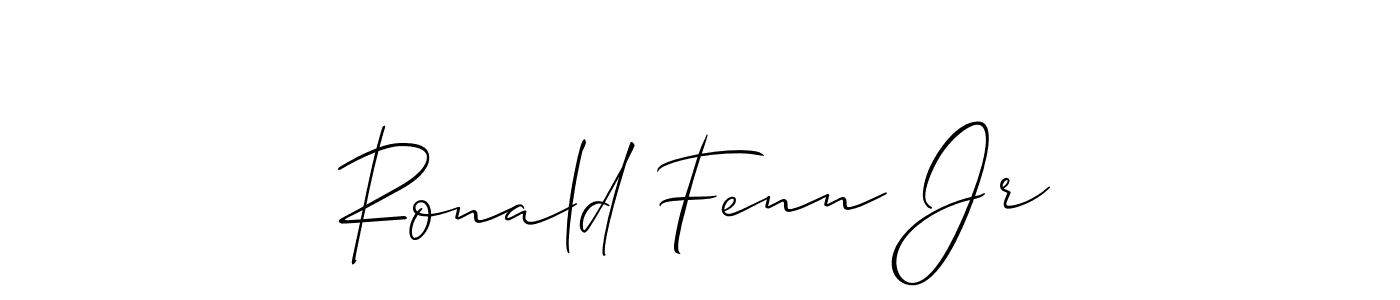 This is the best signature style for the Ronald Fenn Jr name. Also you like these signature font (Allison_Script). Mix name signature. Ronald Fenn Jr signature style 2 images and pictures png