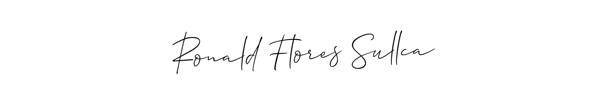 Once you've used our free online signature maker to create your best signature Allison_Script style, it's time to enjoy all of the benefits that Ronald Flores Sullca name signing documents. Ronald Flores Sullca signature style 2 images and pictures png