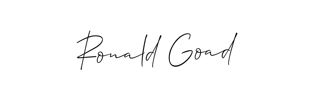 Best and Professional Signature Style for Ronald Goad. Allison_Script Best Signature Style Collection. Ronald Goad signature style 2 images and pictures png