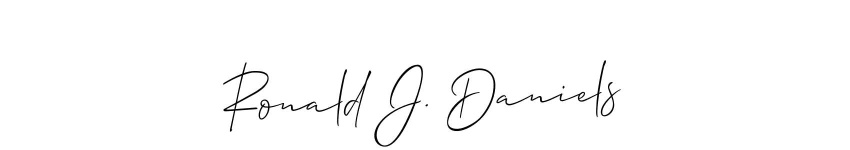 Make a beautiful signature design for name Ronald J. Daniels. Use this online signature maker to create a handwritten signature for free. Ronald J. Daniels signature style 2 images and pictures png