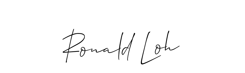 Allison_Script is a professional signature style that is perfect for those who want to add a touch of class to their signature. It is also a great choice for those who want to make their signature more unique. Get Ronald Loh name to fancy signature for free. Ronald Loh signature style 2 images and pictures png