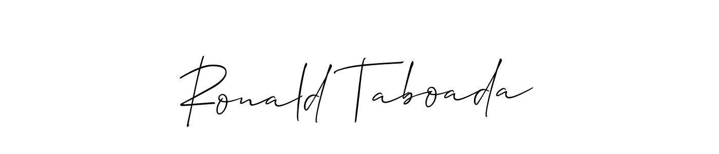 How to Draw Ronald Taboada signature style? Allison_Script is a latest design signature styles for name Ronald Taboada. Ronald Taboada signature style 2 images and pictures png