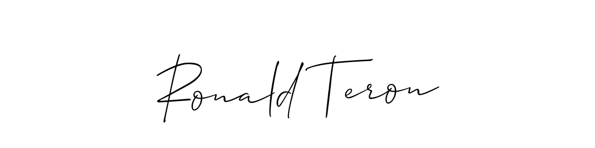 Make a beautiful signature design for name Ronald Teron. Use this online signature maker to create a handwritten signature for free. Ronald Teron signature style 2 images and pictures png