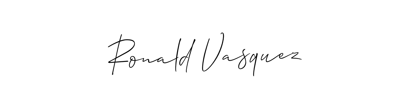 if you are searching for the best signature style for your name Ronald Vasquez. so please give up your signature search. here we have designed multiple signature styles  using Allison_Script. Ronald Vasquez signature style 2 images and pictures png