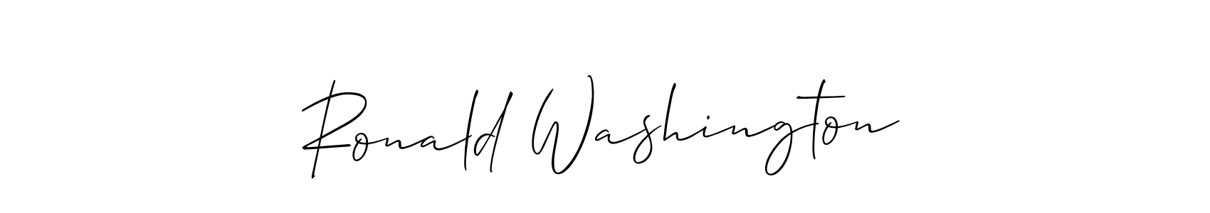 How to make Ronald Washington signature? Allison_Script is a professional autograph style. Create handwritten signature for Ronald Washington name. Ronald Washington signature style 2 images and pictures png