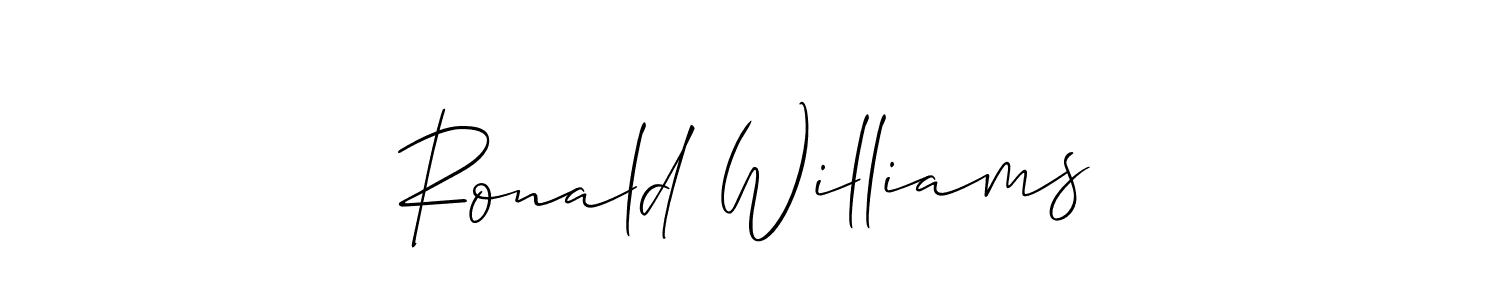 if you are searching for the best signature style for your name Ronald Williams. so please give up your signature search. here we have designed multiple signature styles  using Allison_Script. Ronald Williams signature style 2 images and pictures png