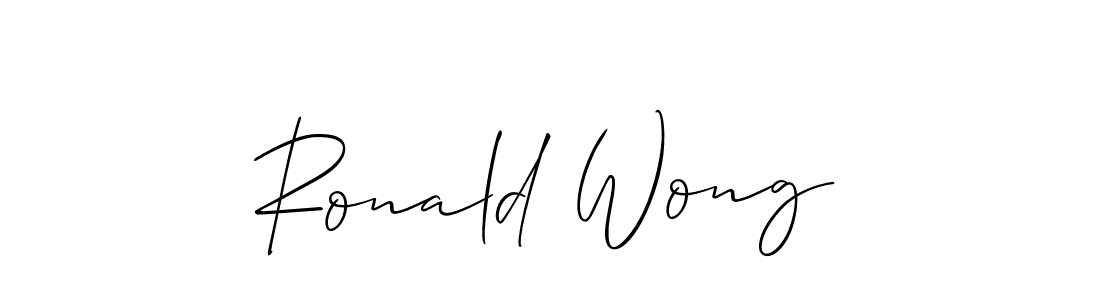 It looks lik you need a new signature style for name Ronald Wong. Design unique handwritten (Allison_Script) signature with our free signature maker in just a few clicks. Ronald Wong signature style 2 images and pictures png