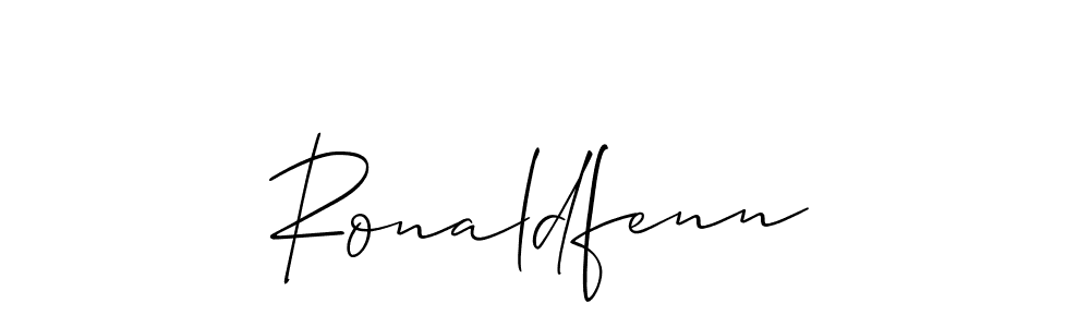 Make a beautiful signature design for name Ronaldfenn. With this signature (Allison_Script) style, you can create a handwritten signature for free. Ronaldfenn signature style 2 images and pictures png