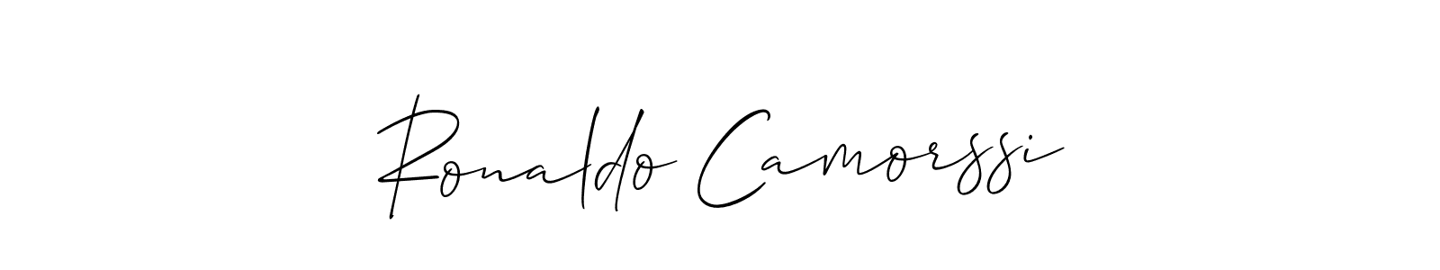 Design your own signature with our free online signature maker. With this signature software, you can create a handwritten (Allison_Script) signature for name Ronaldo Camorssi. Ronaldo Camorssi signature style 2 images and pictures png